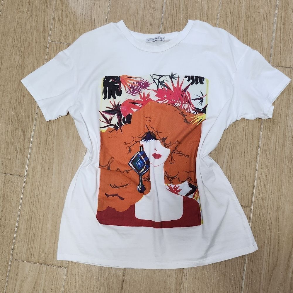 Zara Graphic Tee Size Small